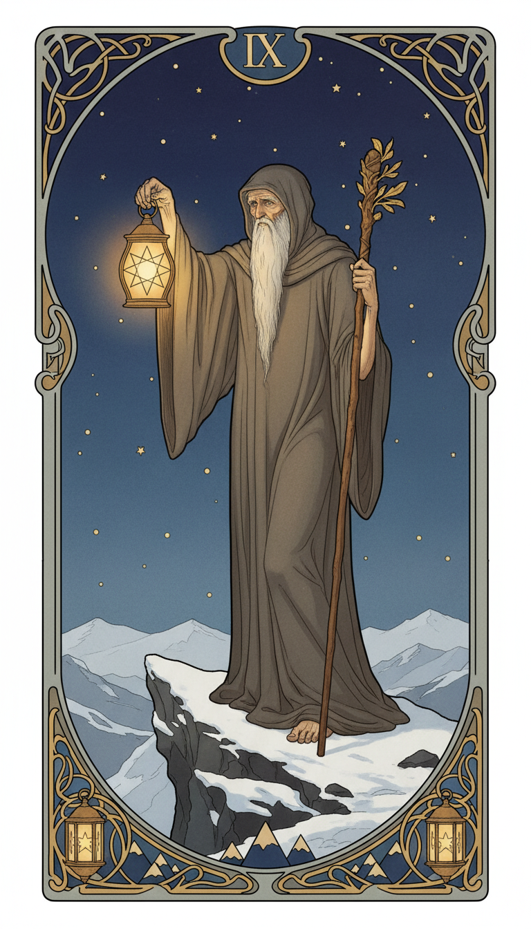 The Hermit tarot card
